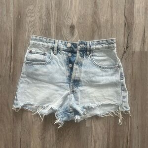 Zara Vintage High-Waisted Denim Shorts